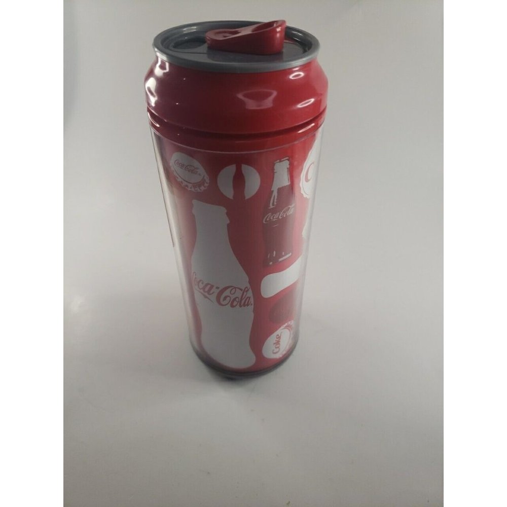 Cool Gear Coca Cola 16oz Tumbler Slider Lid, Logo Signs, Red Metallic 2013